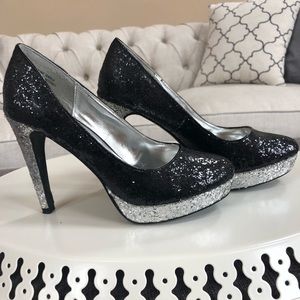 Rampage glitter heels